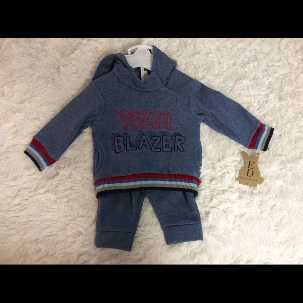 Ellen Degeneres Trail Blazer Sweatsuit Size 3M NWT